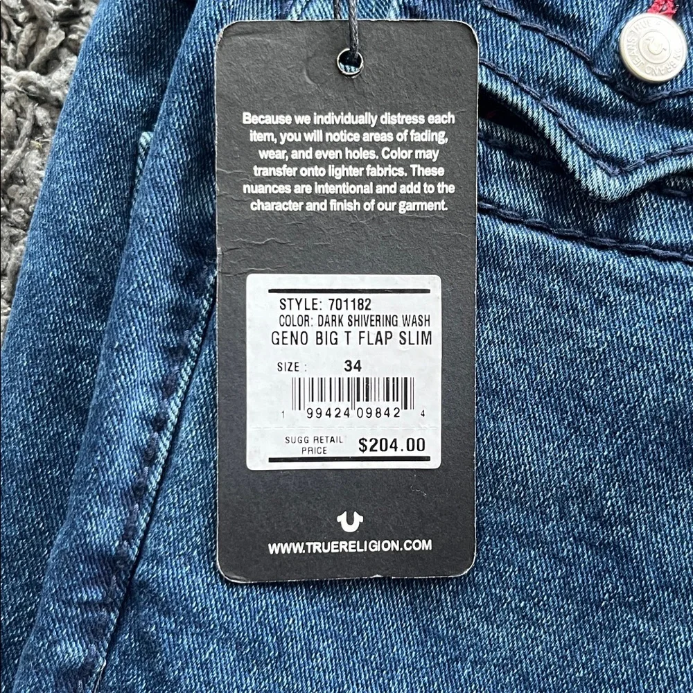 💙True Religion men’s  Light Blue Boot Cut Jeans
